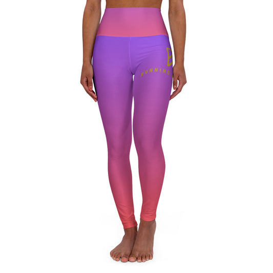 High Waisted Gradient Yoga Leggings for Active Women - Perfect for Fitness & Wellness