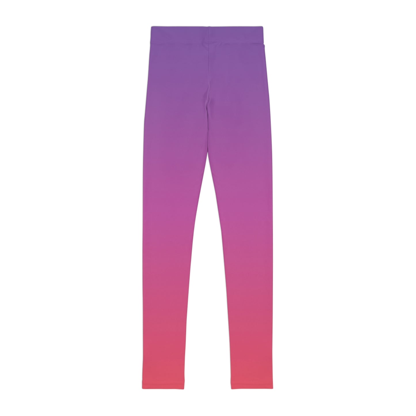 Vibrant Gradient Youth Leggings - Comfortable Athletic Wear for Active Kids